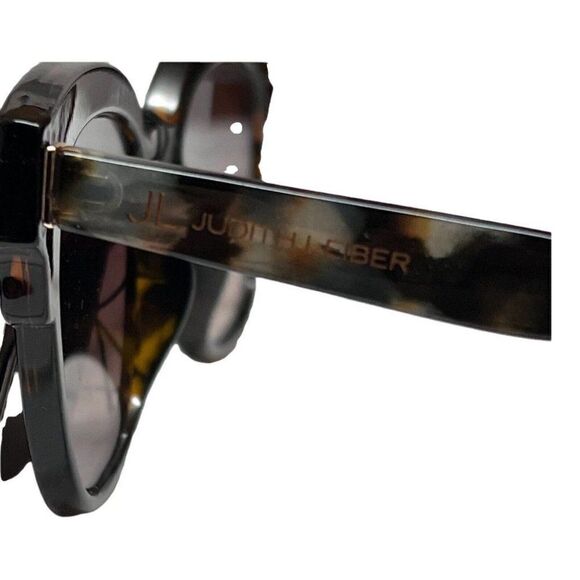 Judith Leiber Uva Sunglasses Brown Tortoise Square‎ Classic Cat Eye Textured main image 9